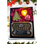 Resim Ns Hediye Seti-Nostaljik Radyo&kalp Anahtarlık&pillimum&yılbaşı Simli Çam&tebrik Kartı Hediye Kutusu 