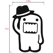 Resim enozeli 7,4x11 Cm Sevimli Canavar Sticker - Siyah 