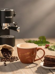 Resim Toprak Tonlarında Porselen Kupa 200 Ml Espresso Fincanı Diğer 