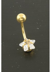 Resim Flzdgnkr Yıldız Zirkon Taşlı Çelik Piercing 1 Adet-sarı Çok Renkli 