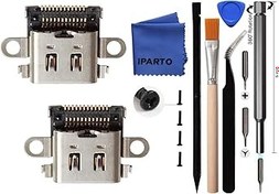 Resim iParto Nintendo Switch Lite için 2 Paket Yedek Tip C Bağlantı Noktası USB C Şarj Portu Şarj Soketi Konektör Değiştirme Onarım Kiti Aksesuarları NS Lite HDH-001 için 