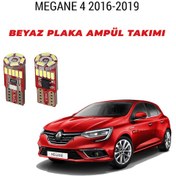 Resim Megane 4 Plaka Ampül Set Beyaz Arıza Işığı Yakmaz Canbus 