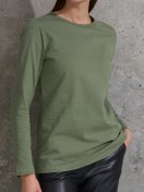 Resim Uzcotton Uzun Kollu Tişört Longsleeve Tişört 181663370 Yeşil 