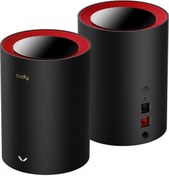 Resim M3000 2-Pack AX3000 Mbps 2.4 GHz/5 GHz AP/RE/Wisp 2.5 Ge Mu-Mimo Kablosuz 2'li Mesh Wi-Fi 6 Router Cudy