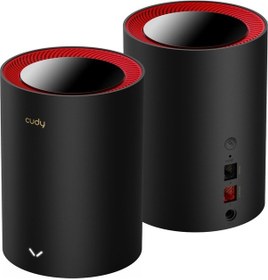 Resim M3000 2-Pack AX3000 Mbps 2.4 GHz/5 GHz AP/RE/Wisp 2.5 Ge Mu-Mimo Kablosuz 2'li Mesh Wi-Fi 6 Router 