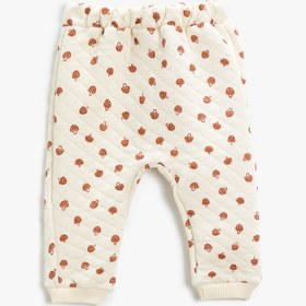 Resim Kız Bebek Kapitone Jogger Eşofman Altı Beli Lastikli 