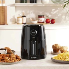 Resim Karaca Smart Cook 60 Dakikaya Kadar Zaman Ayarlı Compact Airfryer Black 2 Kişilik 