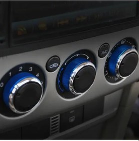 Resim Elmpaly Ford Focus Mk2 Mk3 Mondeo Klima Kalorifer Kontrol Düğmesi 3lü Set Mavi 