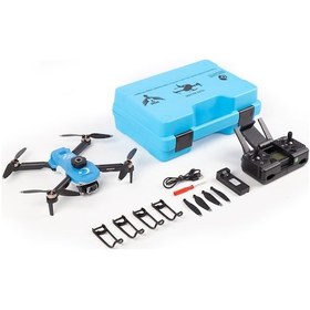 Resim Yıldız İha Heki Skymaster Fırçasız Motor, Çift Kameralı Engel Sensörlü Hobi Dronu Mavi,2 Bataryalı 