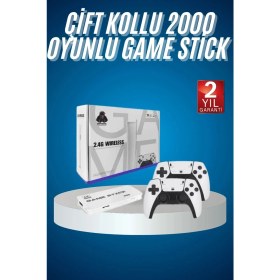 Resim Asa Store 2.4 Ghz Oyun Konsolu Çift Konsol 4K Ultra Hd Game Stick 