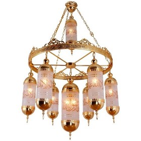 Resim Mekke Model Özel Tasarım Dekoratif Cami Avizesi – 100Cm 