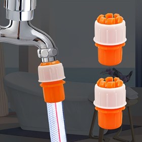 Resim 1 adet Hızlı Bağlantı Musluk Adaptörü - Dayanıklı Plastik Hortumdan Sert Boruya Dönüştürücü, Kolay Araba Yıkama Su Tabancası Eklemi için 