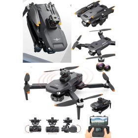 Resim Munico Çift Kamera Hava Fotoğrafçılığı Engel Kaçınma Katlanabilir 4K Kolay Pratik Drone Profesyonel Çekim 