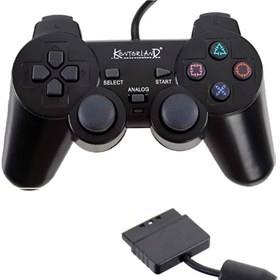 Resim P2H PS2 Uyumlu USB Kablolu Oyun Kolu Controller 