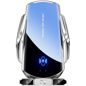 Resim 15w Manyetik Araç Kablosuz Şarj Cihazı, Otomatik Klem, 360 Döner, İphone Ve Akıllı Telefonlar İçin Hızlı Şarj Diğer Diğer 