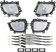 Resim Gearwell LED Tweeter Kapak Işığı, GLE GLS Sınıfı W167 X167 2020 ve Sonrası ile Uyumlu, 64 Renkli Ortam Aydınlatması Hoparlör Kaplama Değişimi 
