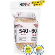 Resim Süzen92 Sigara Ağızlığı Filtresi Slim 540'lı Ekonomik Poşet + 60'lı Adaptör 