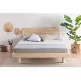Resim Vivense Luna Lucas Ahşap Karyola, Natural, 135X190 