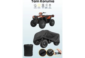 Resim Dokaca Siyah P.olaris Sportsman 850 Atv Brandası, Atv Koruyucu Örtüsü 