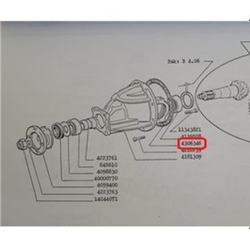 Resim Tofaş Murat 124 Uyumlu Diferansiyel Contası 4306346 