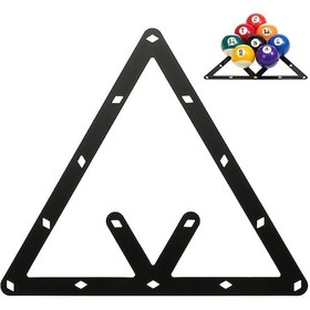 Resim Reedark 6'li Paket Bilardo Topu Yerleştirme Üçgeni - 8/9/10 Top İçin Dayanıklı Plastik 