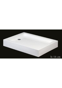 Resim Alika 90x140 Dikdörtgen Monoblok Duş Teknesi 