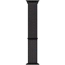 Resim Microsonic Apple Watch Series 2 38mm Hasırlı Kordon Woven Sport Loop Black 