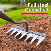 Resim Outdoor Çok Fonksiyonlu Araç 1 adet Çok Fonksiyonlu Yedi Dişli Ağır Hizmet Bahçe Çapa - Dayanıklı El Aleti, Çapma, Ekim ve Kazma için Uygun | Bahçe Tutkunları İçin İdeal Hediye | Sap Dahil Değildir 