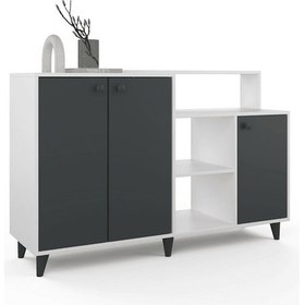 Resim Siena Konsol - Beyaz - Antrasit 