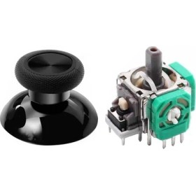 Resim XBOX One Analog Motor Topuz Seti 1+1 One - One S/X - Series S/X Uyumlu Siyah 