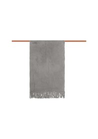 Resim Angora Tavşan Tüğü Şal 60x180 - Gri Gri 