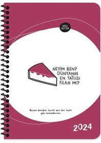 Resim Hisli Şeyler 13 Cm X 19,5 Cm 72 Yaprak 2024 Haftalık Ajanda - Dünyanın En Tatlısı Karışık 