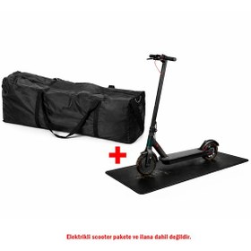 Resim Microcase 2in1 Set Scooter Taşıma Çantası 140x55x40 Cm + Zemin Koruyucu Scooter Matı Al5531 Siyah 