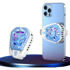 Resim Hadron HDX4359 Rgb Işıklı Radyatörlü Telefon Soğutucu Fan 