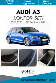 Resim GRAFİCAR Audi A3 Konfor Seti-iç Trim Kumaş Kadife Kaplama-ses Izolasyon Amaçlı Ürün/2012-2020 Sedan/hb -8v 