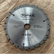 Resim Tomax 140mm Elmas Testere Ahşap Mdf Sunta Kesici Göbek 20mm 