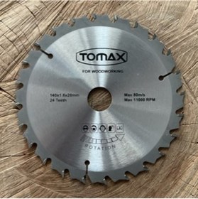 Resim Tomax 140mm Elmas Testere Ahşap Mdf Sunta Kesici Göbek 20mm 
