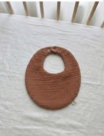 Resim Oval 3 Lü %100 Pamuk Müslin Bebek Mama Önlüğü Yakalık Salya Önlüğü 