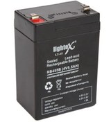 Resim LIGHTEX LT-45N 4 VOLT - 5 AMPER KURU AKÜ (IŞILDAK AKÜSÜ) 