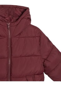 Resim United Colors Of Benetton Erkek Çocuk Bordo Logo İşlemeli Kalın Mont Bordo 