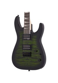 Resim Jackson Js Dinky Arch Top Js32q Dka Ht Amaranth Klavye Transparent Green Burst Elektro Gitar 