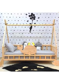 Resim Markaawm Markaawm Nirvana Montessori Karyola Bebek Ve Çocuk Yatak Balina Akçaağaç 