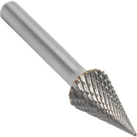 Resim Xiaobaoyu Zoroom Tungsten Karbür Çapak Sivri Koni Şekli Çift Kesim Döner Çapak Dosyası 70X12MM 1/4 Inç Şaft Dia (Yurt Dışından) 