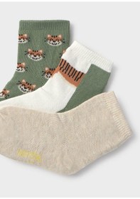 Resim Mayoral Erkek Bebek Soket Çorap Set 3lü Yeşil 