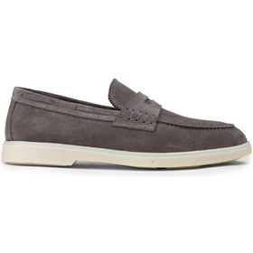 Resim Deery Erkek Hakiki Süet Gri Loafer Ayakkabı - 02028mgrıc01 Gri 