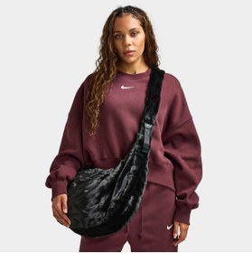 Resim Nike Kadın Çanta Faux Fur Slouchy Bag Bej Kadın Çantası Geniş Kadın Çanta 19 Litre Peluş Kadın Çanta 