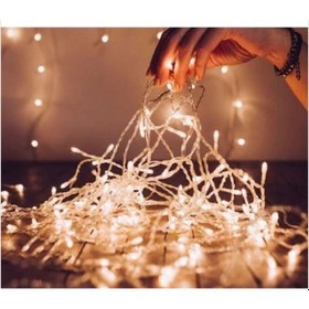 Resim Megatrend 10 Metre Fişli Şeffaf Kablolu Günışığı 100 Ledli Peri Led Animasyonlu 