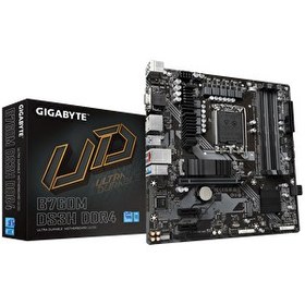 Resim Gigabyte B760M-DS3H DDR4 Intel B760 Soket 1700 DDR4 5333MHz mATX Gaming Anakart 