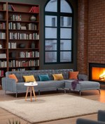 Resim nikshop Bonn Yataklı Köşe Koltuk Takımı - Gri 