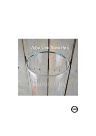 Resim Delizli El Imalati 15 Cm Genişlik - 40 Cm El Işciliği Silindir Vazo Cam Ps40 Kalın Taban Beyaz 